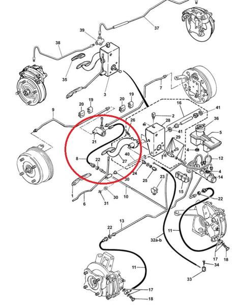 Bremsschlauch hinten Microcar Virgo