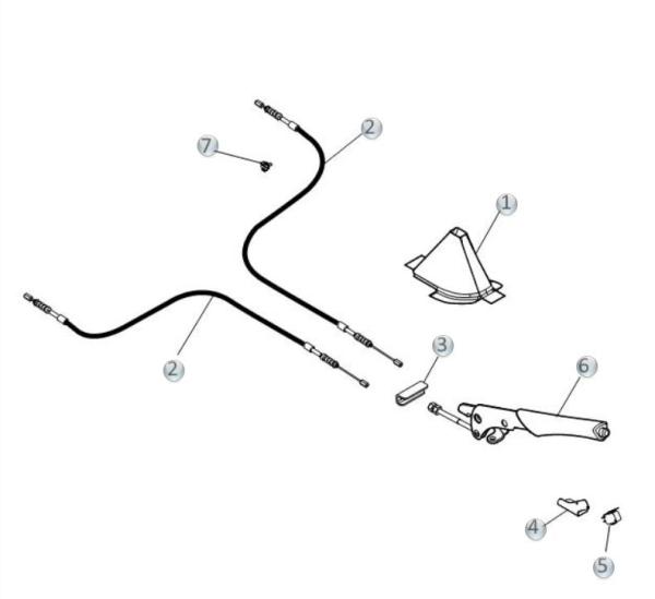 Handbremsseil Microcar Due First