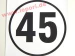 45 km/h-Schild - Aufkleber